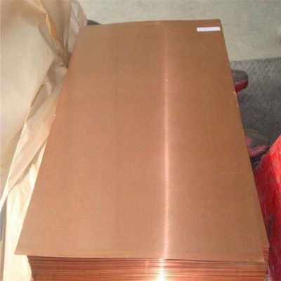 Лист 0.8mm медной плиты H65 H62 C1100 тонкий красный до 55mm 1500X 3050 Mm